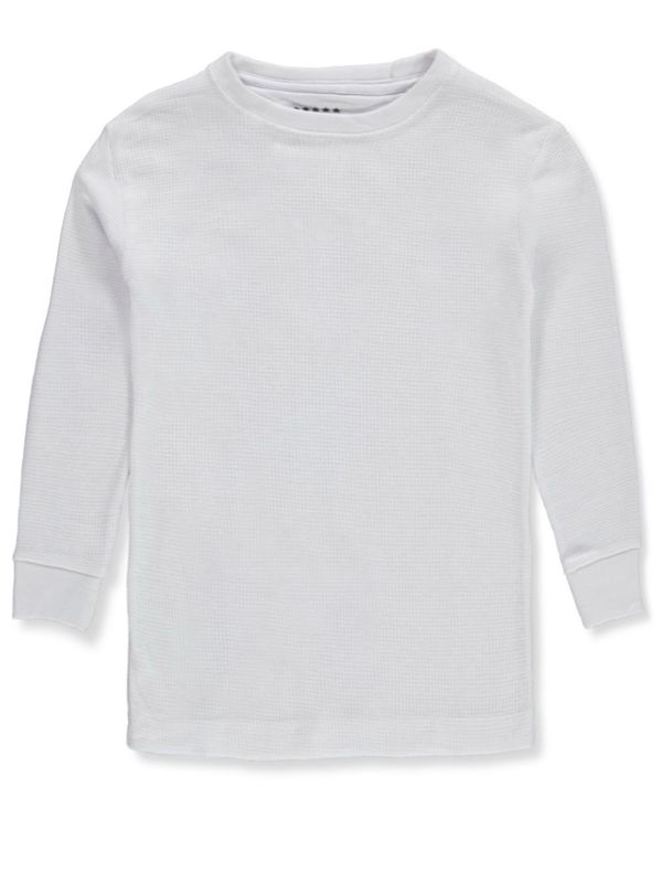 BOYS' L/S THERMAL CREW SWEATSHIRT - White