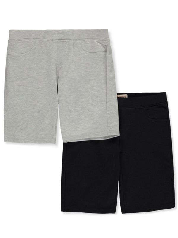 Cookie's Girls' 2-Pack Pull-On Bermuda French Terry Shorts