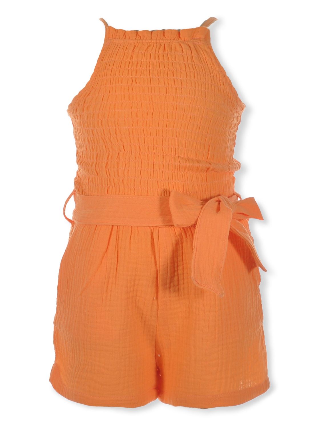 GIRLS&#39; GAUZE HALTER ROMPER