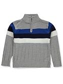 Sezzit Boys&#39; 1/4 Zip Sweater- Grey/Multi