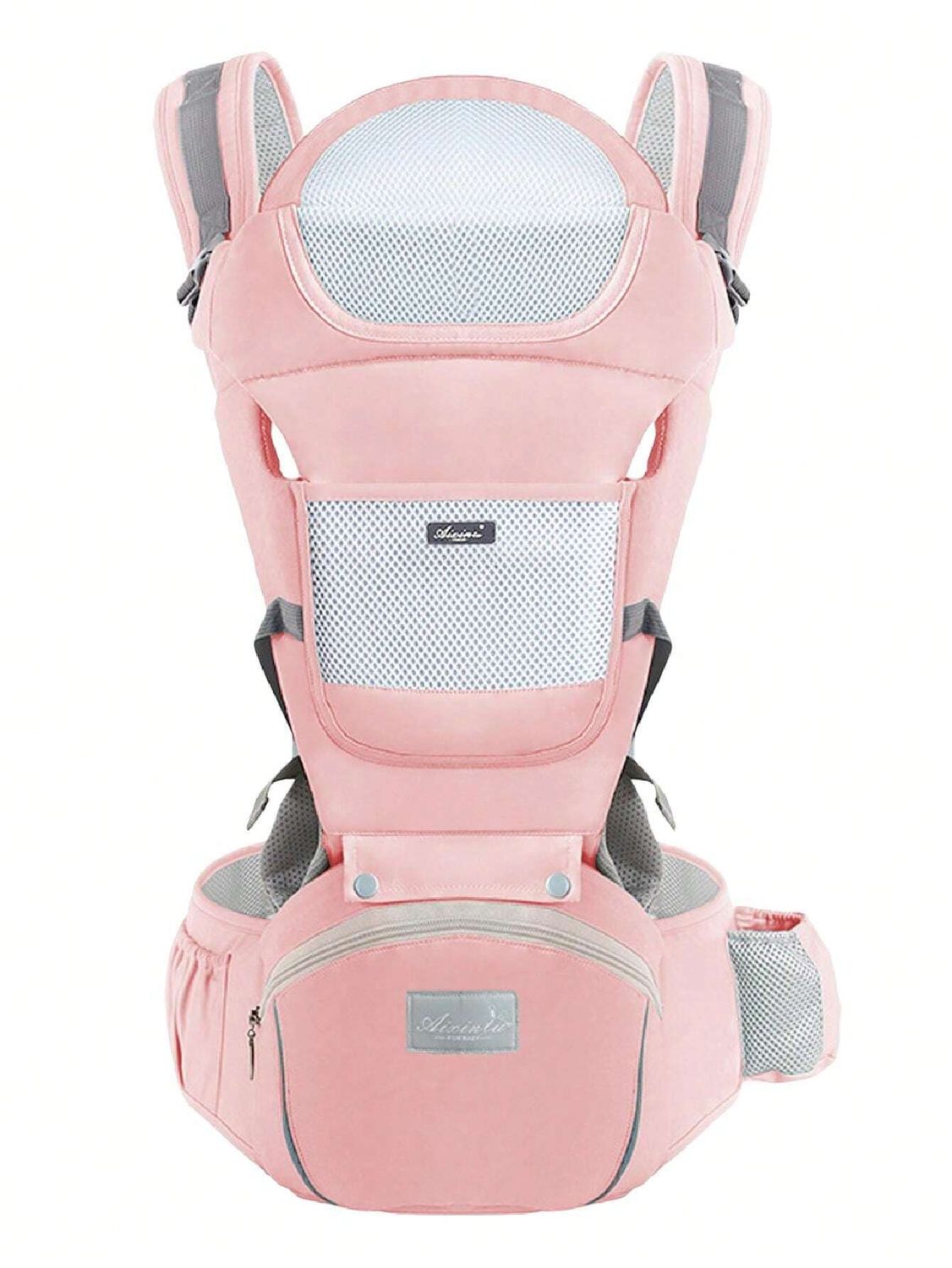 Pink Baby Carrier With Hip Seat