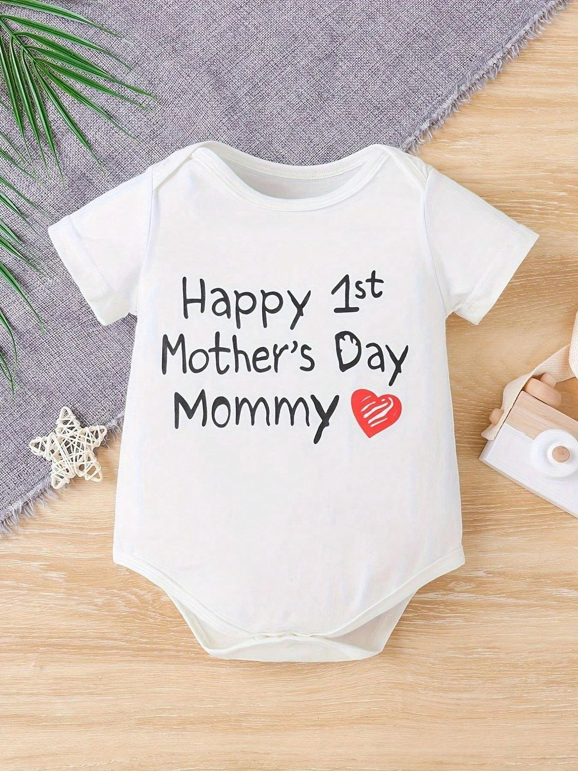 First Mothers Day Baby Boy Girl Outfit New Mom Gifts Mommy&#39;s Day Infant Bodysuit