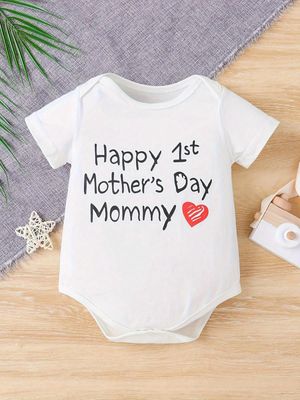 First Mothers Day Baby Boy Girl Outfit New Mom Gifts Mommy&#39;s Day Infant Bodysuit