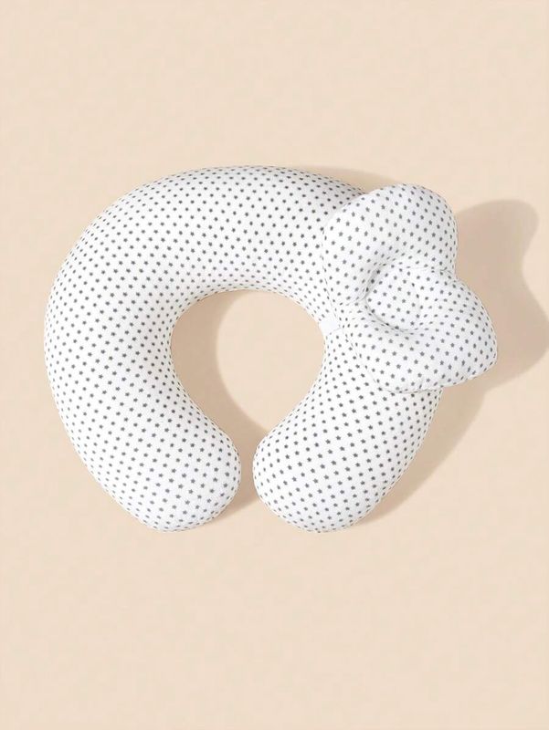 Gray Star Shaped Maternity Nursing Pillow With Small Pillow