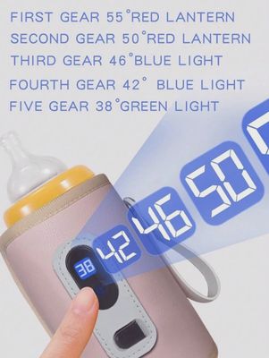 5-Level Temperature Adjustable Portable Baby Bottle Heating And Insulation Cover