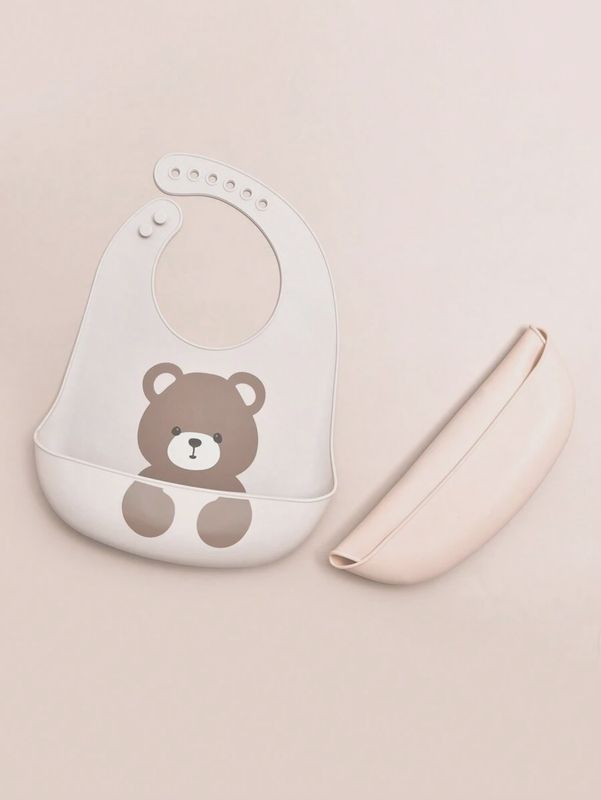 2pcs Baby  Silicone Waterproof Bibs
