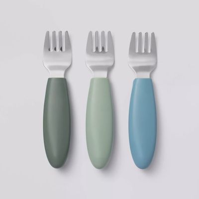 Stainless Steel Forks - 3pk - Blue/Green - Cloud Island
