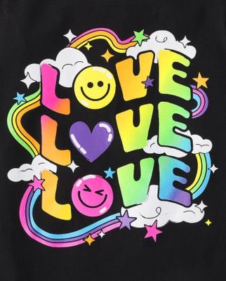 Girls Positivity Graphic Tee 2-Pack - Multi Clr