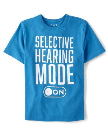 Boys Hearing Mode Graphic Tee - Coastal