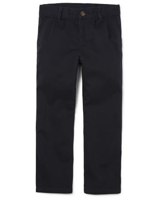 Boys Uniform Straight Chino Pants - New Navy