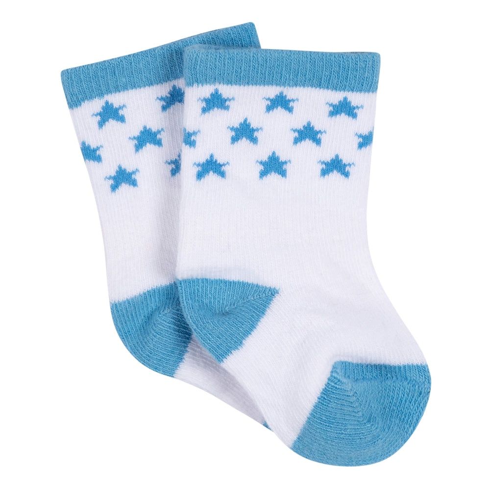 3-Pack Baby Boys Stars Jersey Crew Socks