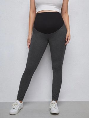 SHEIN Maternity Colorblock High Waist Leggings