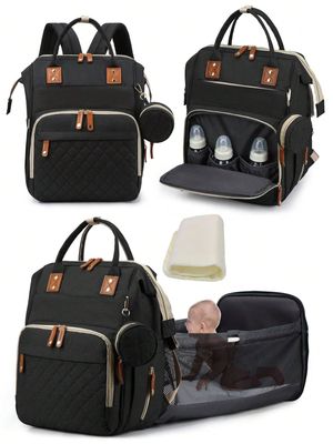 Diaper Bag Backpack, Baby Bags For Baby Girls, 2 In 1 Diaper Bag With Changing Station