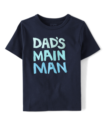 Baby And Toddler Boys Dad&#39;s Main Man Graphic Tee - Tidal