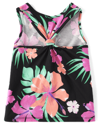 Toddler Girls Aloha Tank Top &amp; Dolphin Shorts Set