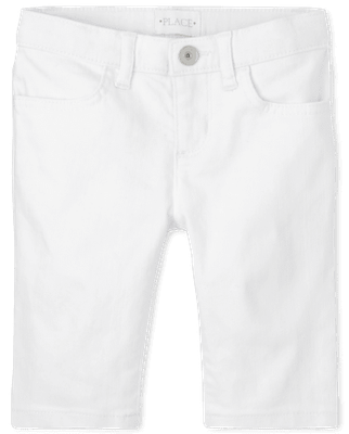 Girls Twill Skimmer Shorts - White