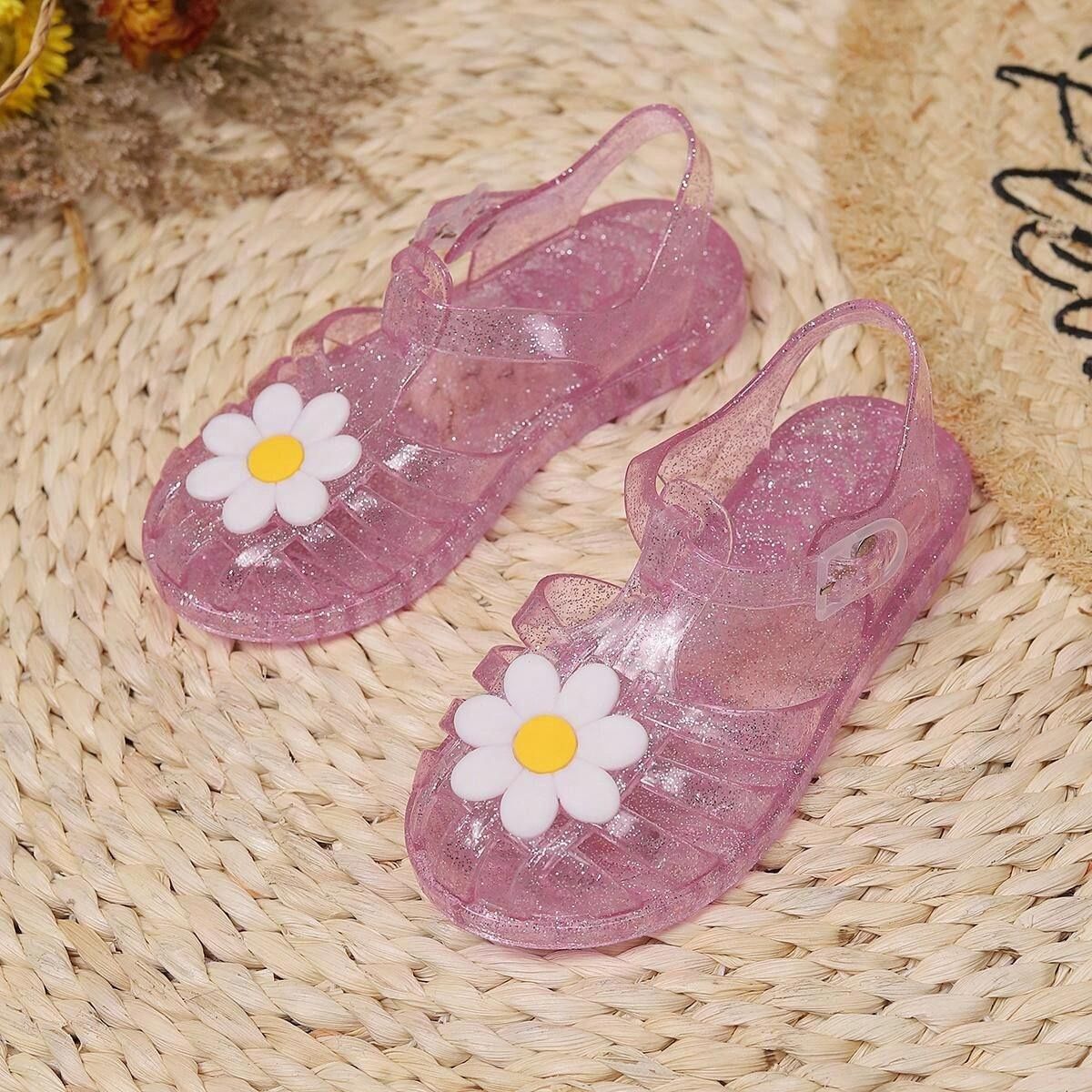 Children&#39;s New Summer Fashion Sunflower Jelly Sandals