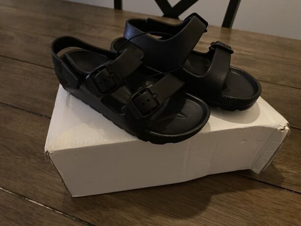 Toddler Boys Girls Outdoor Buckle Sandals Lightweight Comfort Open Toe Sandal With Adjustable Back Strap