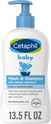 Cetaphil Baby Wash & Shampoo , Healthy Skin Essentials, Head to Toe Hydration for up to 24 Hours, for Delicate, Sensitive Skin