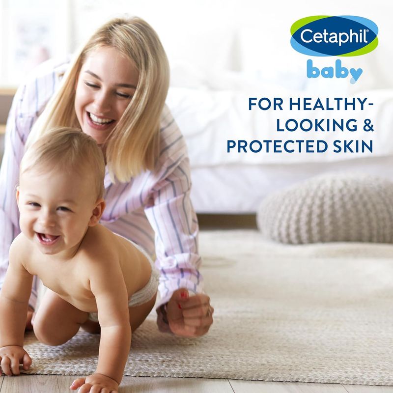 Cetaphil Baby Daily Lotion with Organic Calendula, NEW 13.5 fl oz, Vitamin E, Sweet Almond &amp; Sunflower Oils, Mineral Oil Free, Paraben Free, Dermatologist Tested, Clinically Proven for Sensitive Skin