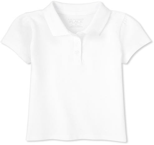 Toddler Girls Uniform Pique Polos