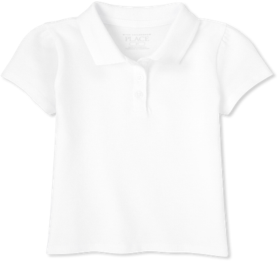 Toddler Girls Uniform Pique Polos