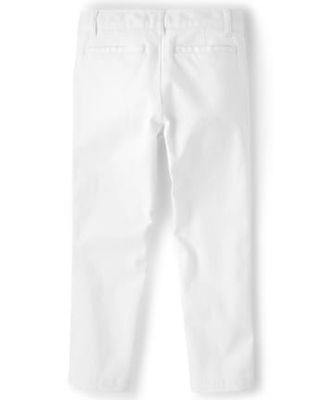 Boys Stretch Skinny Chino Pants - simply white