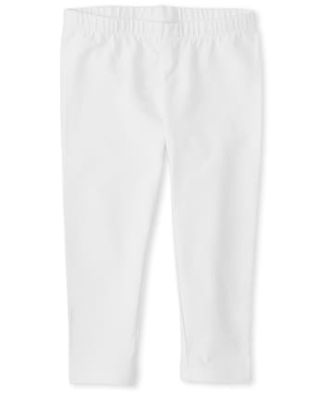 Girls Capri Leggings - white