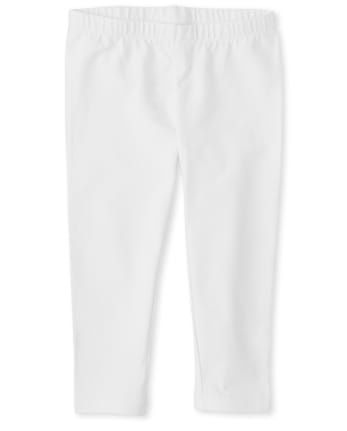 Girls Capri Leggings - white