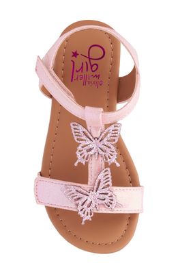 Kids' Butterfly Ankle Strap Sandal - Pink