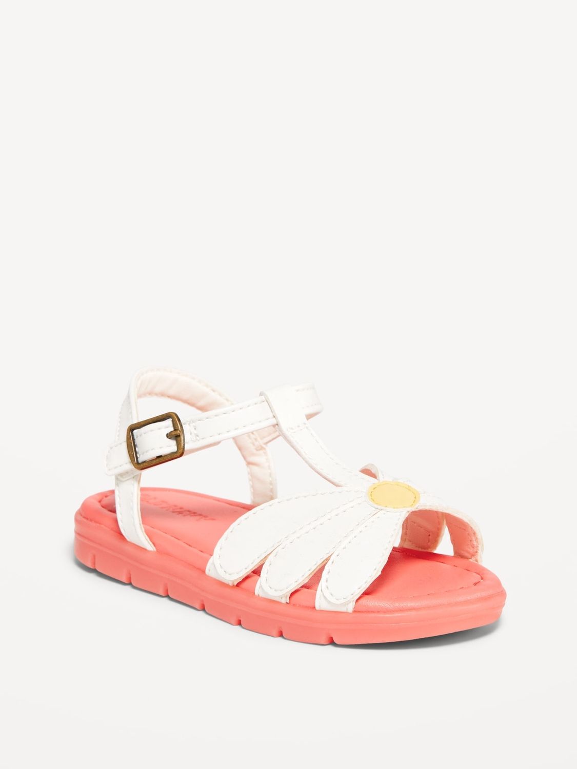 Faux-Leather Platform Sandals for Toddler Girls