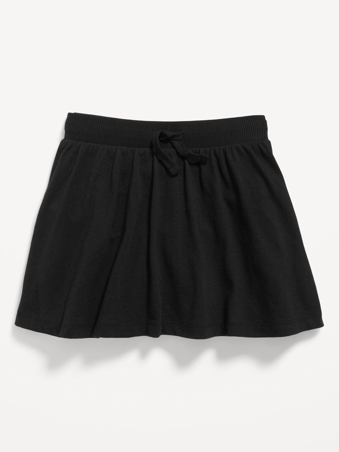 Drawstring Skort for Girls - Black