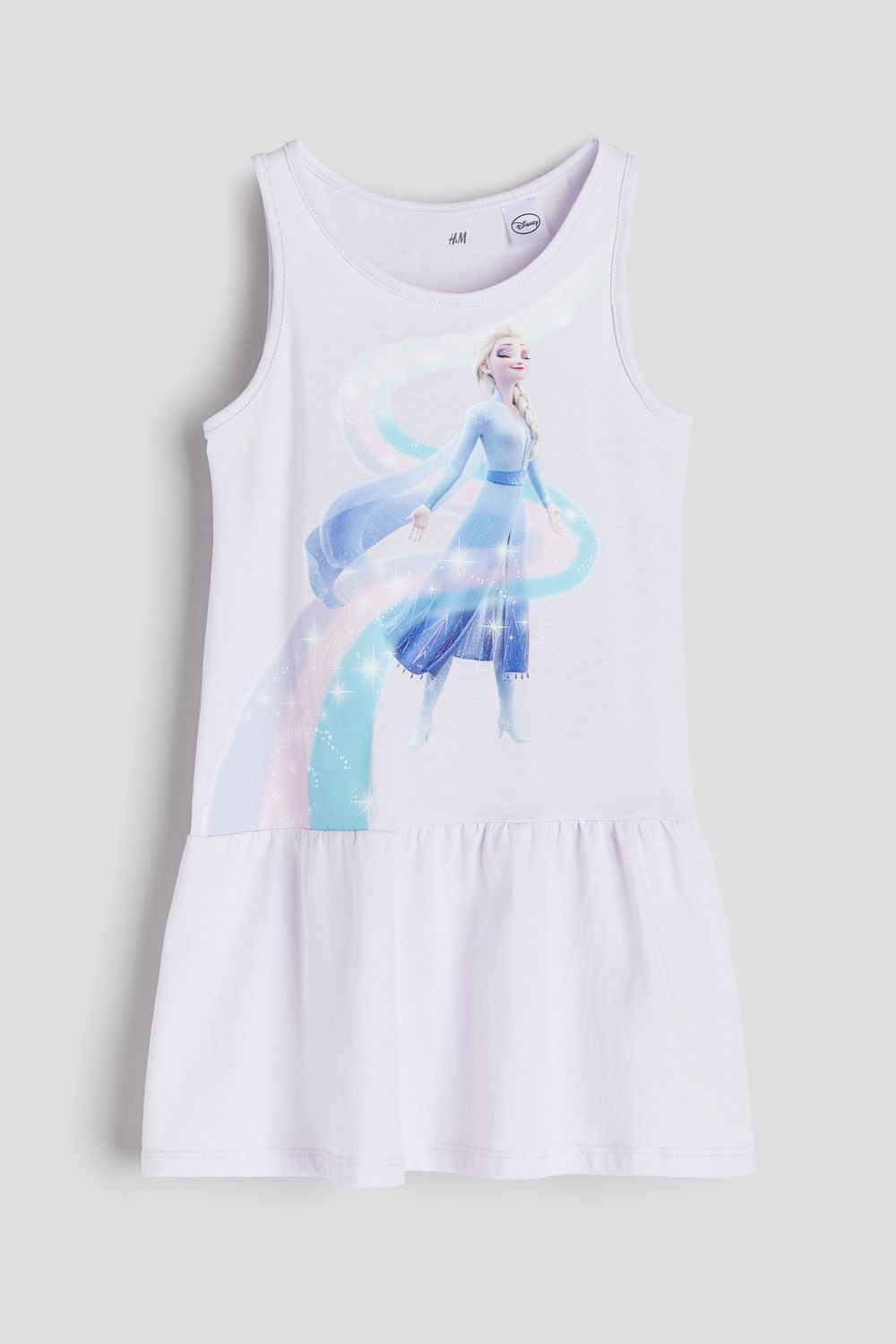 Printed Cotton Dress - Lilac Frozen