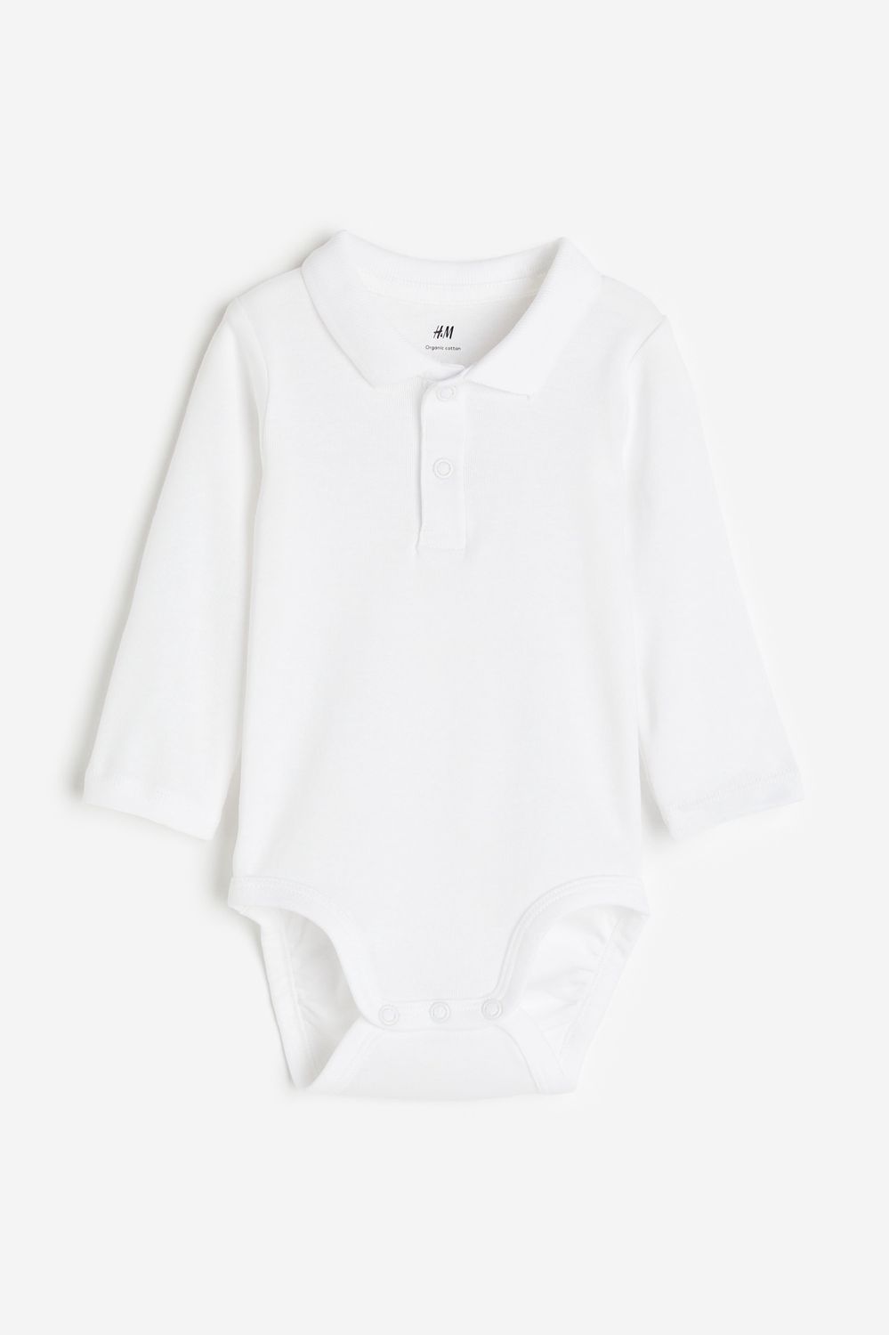 Bodysuit with Collar - White