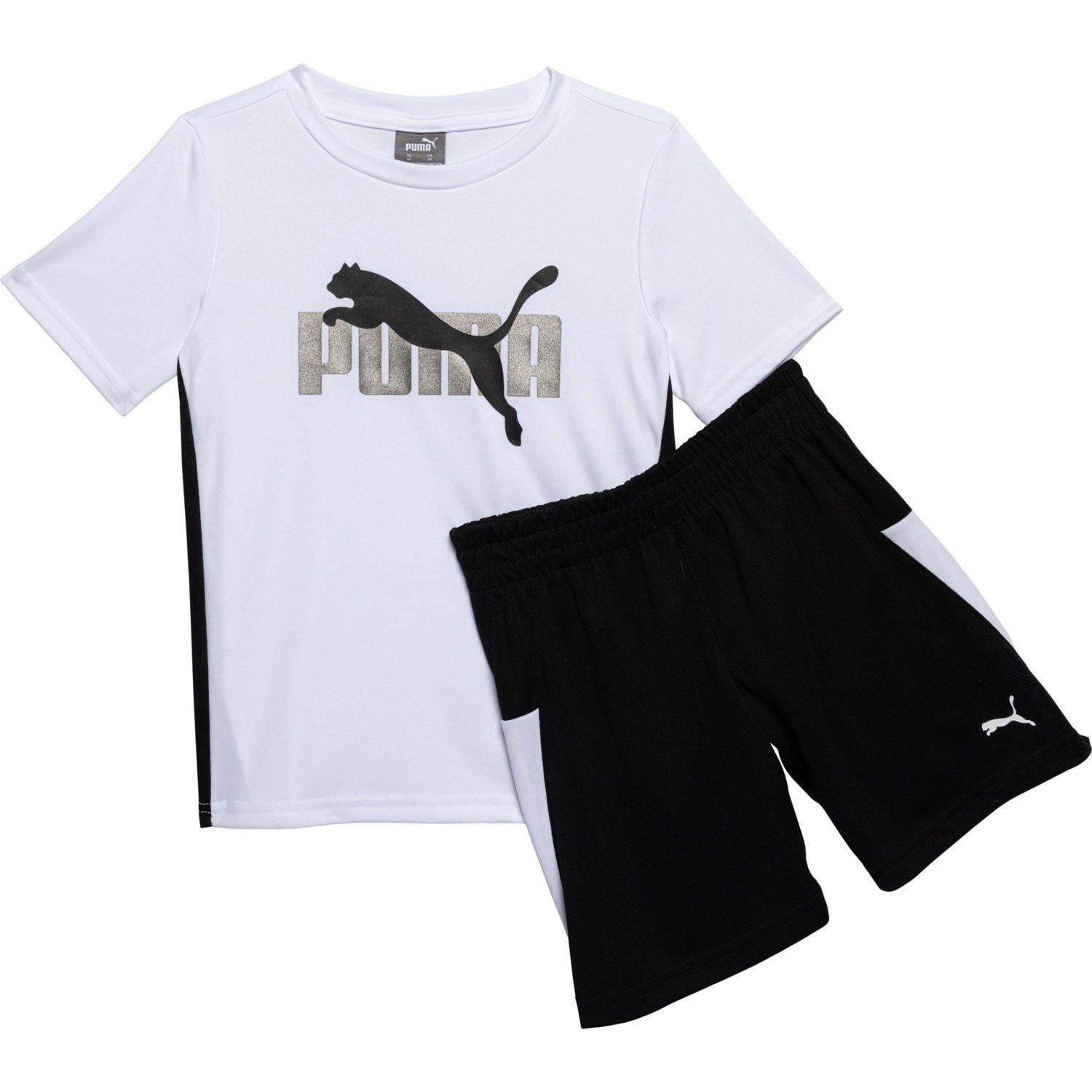 Toddler Boys Interlock T-Shirt and Mesh Shorts Set - Short Sleeve