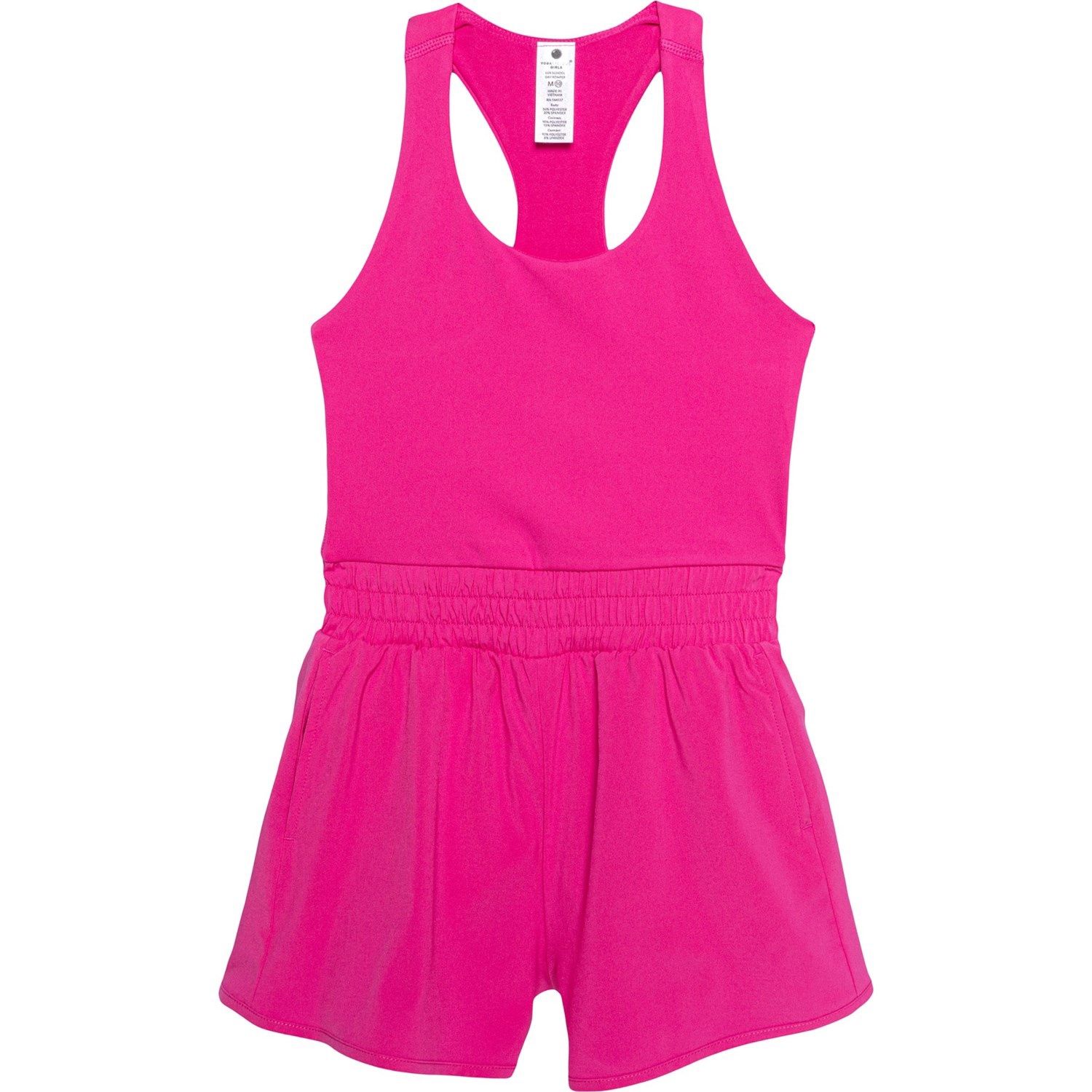 Yogalicious Big Girls Lux School Day Hybrid Romper - Sleeveless