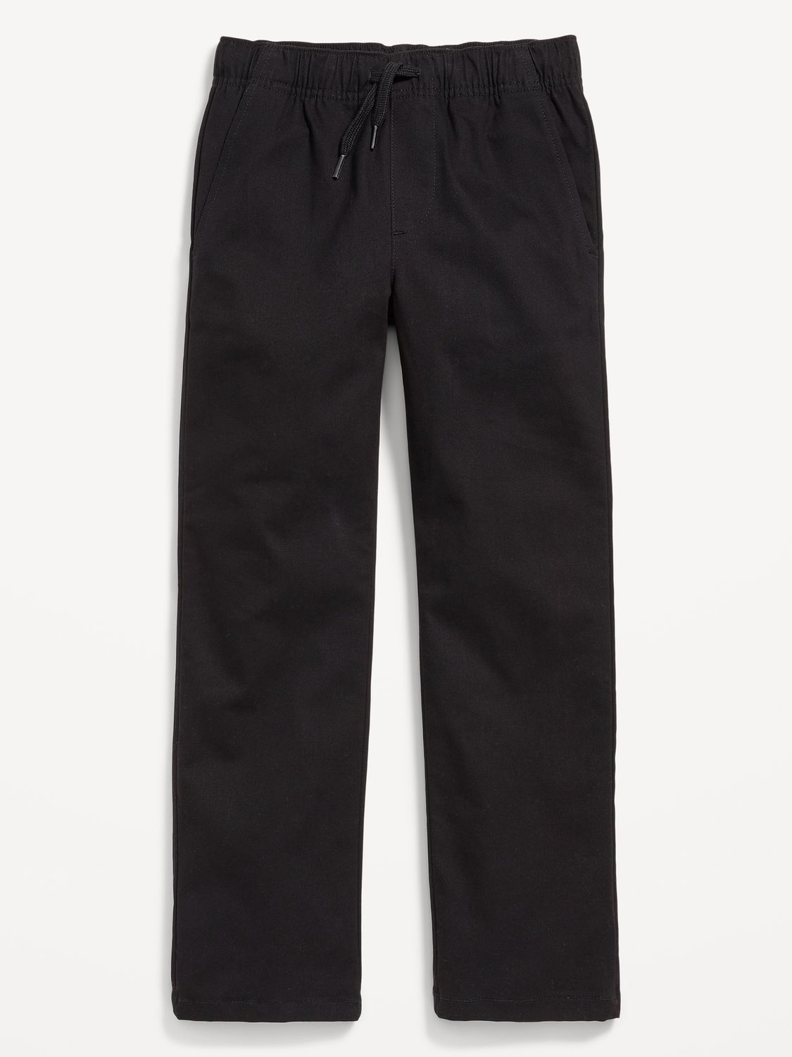 Straight Leg Pull On Pants for Boys - Black