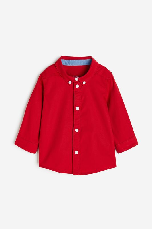 Cotton Shirt. Red