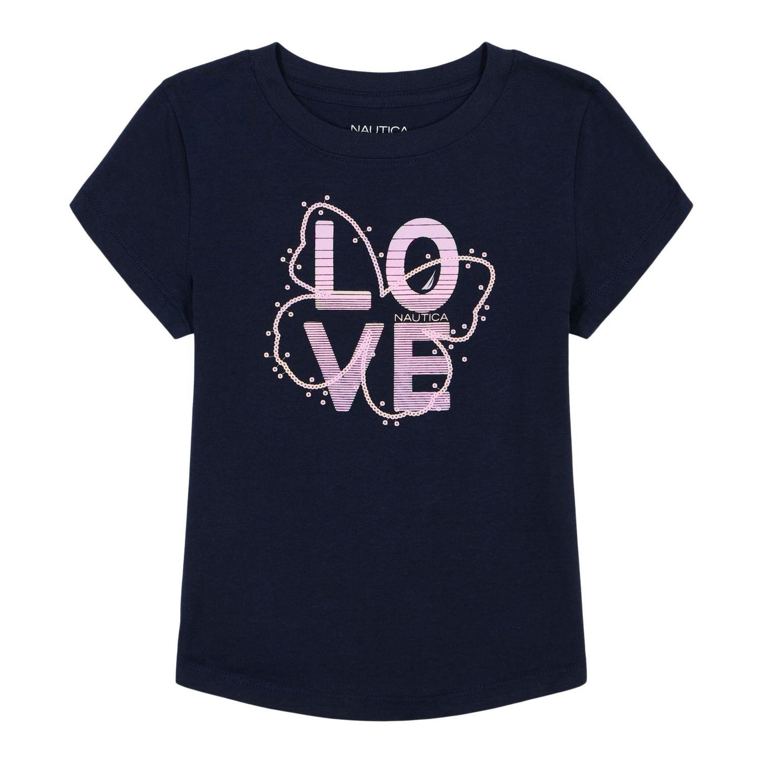 Girls&#39; ombre love sequin t-shirt