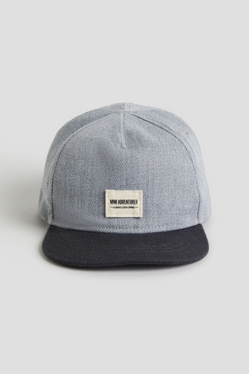 Twill Cap - Grey and Black