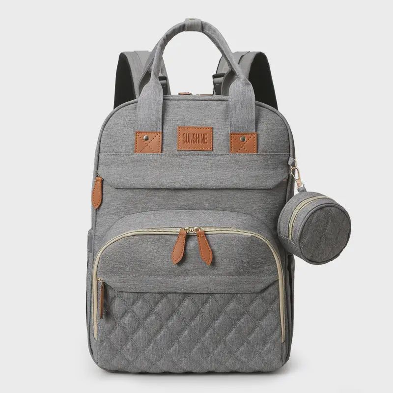 Diaper Bag Backpack - Grey