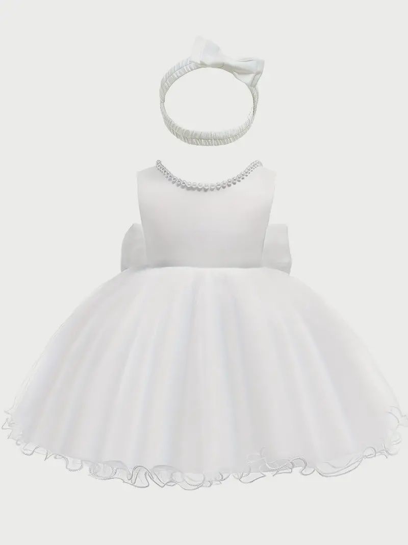 Baby Girl&#39;s Elegant Christening Dress, Size: 3M