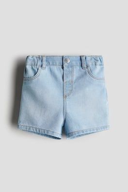Denim Shorts - Light Blue, Size: 4-6M