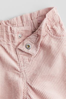 Cotton Corduroy Pants - Light pink
