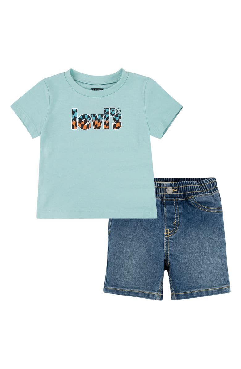 Levi&#39;s® Core Logo T-Shirt &amp; Pull-On Shorts Set (Baby), Size: 18M