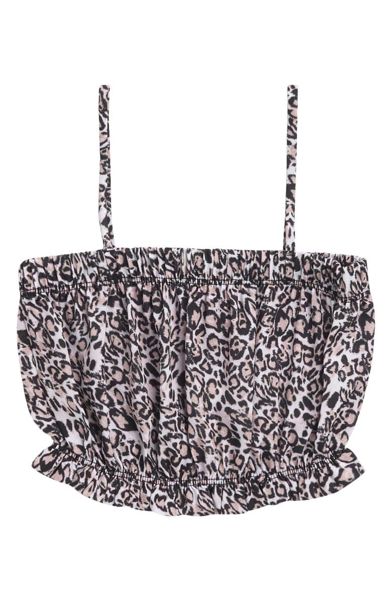 PLAY SIX Kids&#39; Leopard Crop Top (Little Kid), Size: 6Y