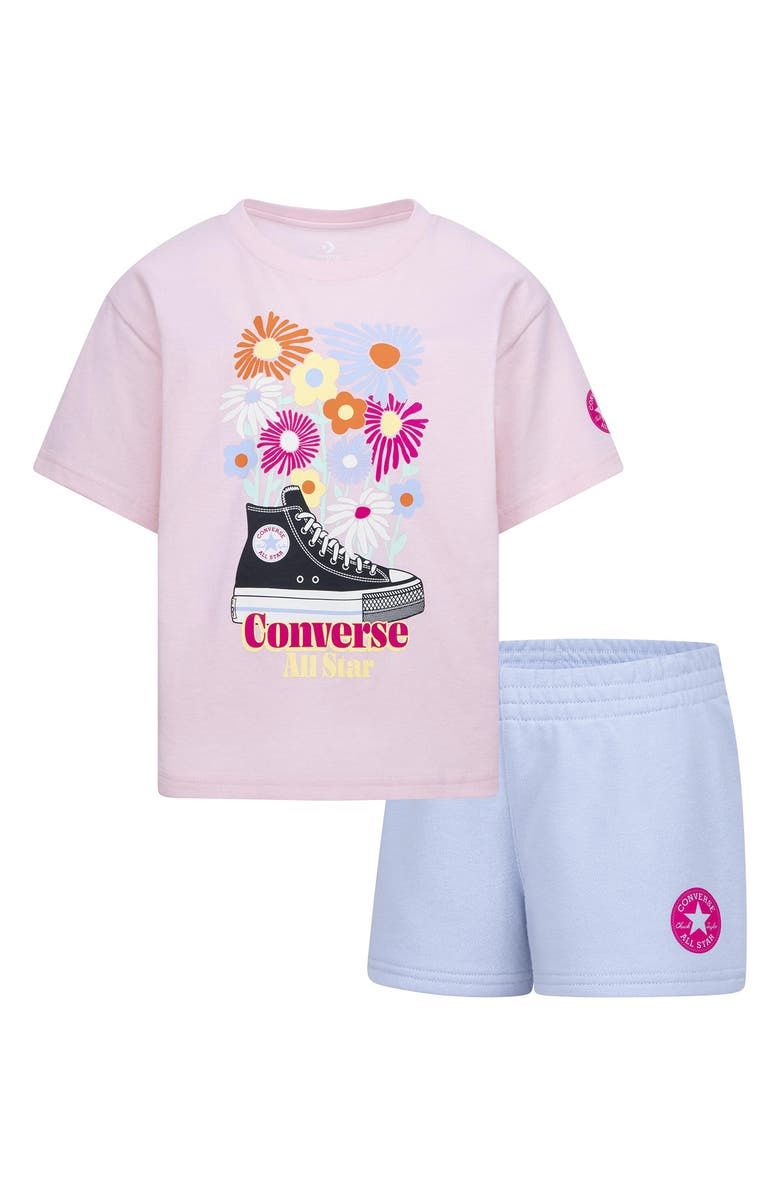 Converse Kids&#39; Graphic T-Shirt &amp; Pull-On Shorts (Little Kid), Size: 6X