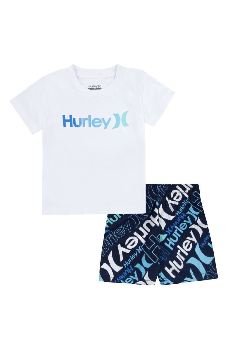 Hurley Graphic T-Shirt &amp; Terry Shorts Set (Baby), Size: 24M