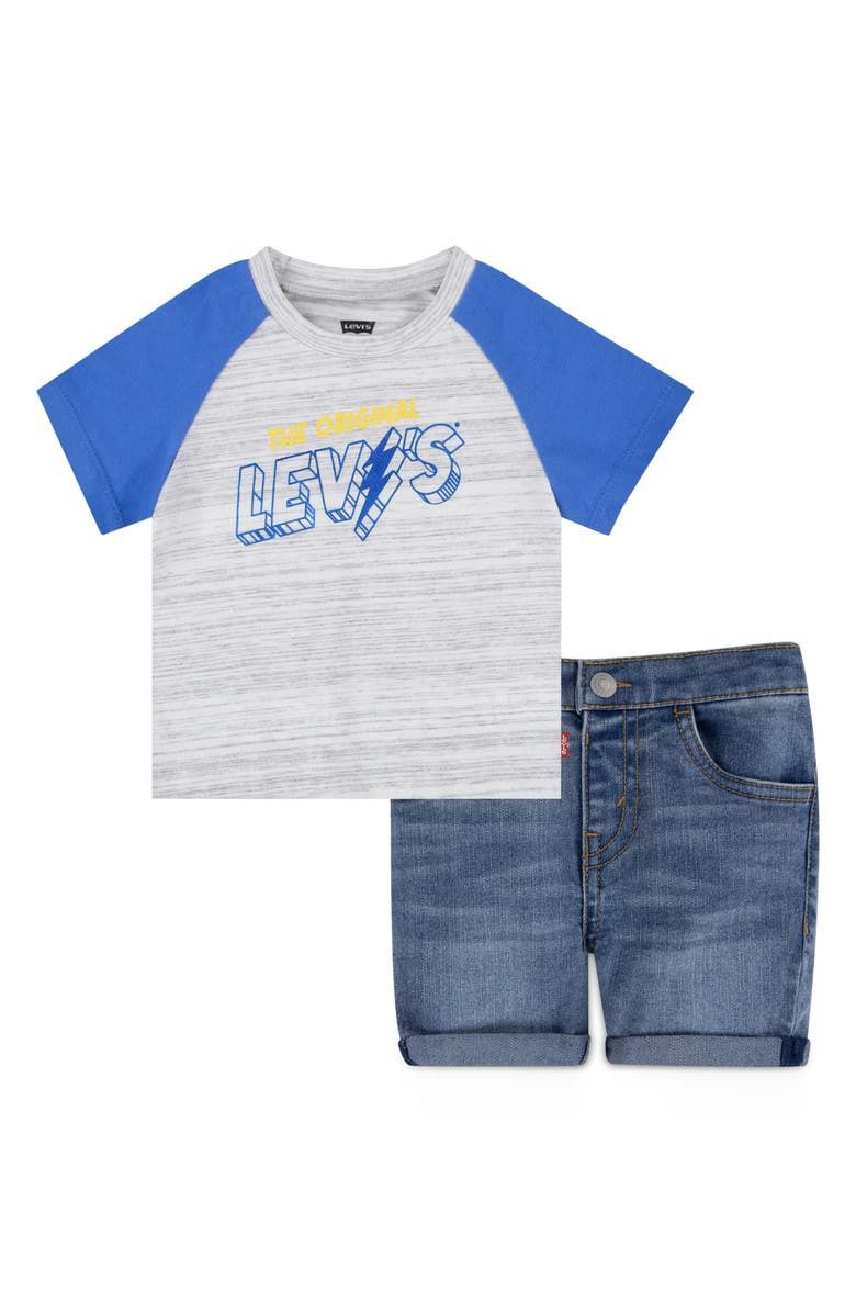 Levi&#39;s® Raglan T-Shirt &amp; Shorts Set (Baby), Size: 18M