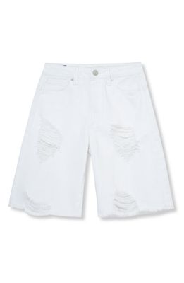Habitual Kids Kids&#39; Distressed Wide Leg Bermuda Shorts (Big Kid)